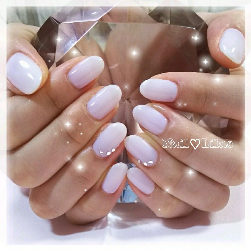 シンプル ワンカラー ホワイト ジェル お客様 Kaoriのネイルデザイン No ネイルブック