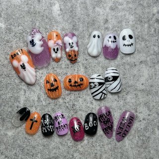 ディズニーハロウィンのネイルデザイン｜ネイルブック