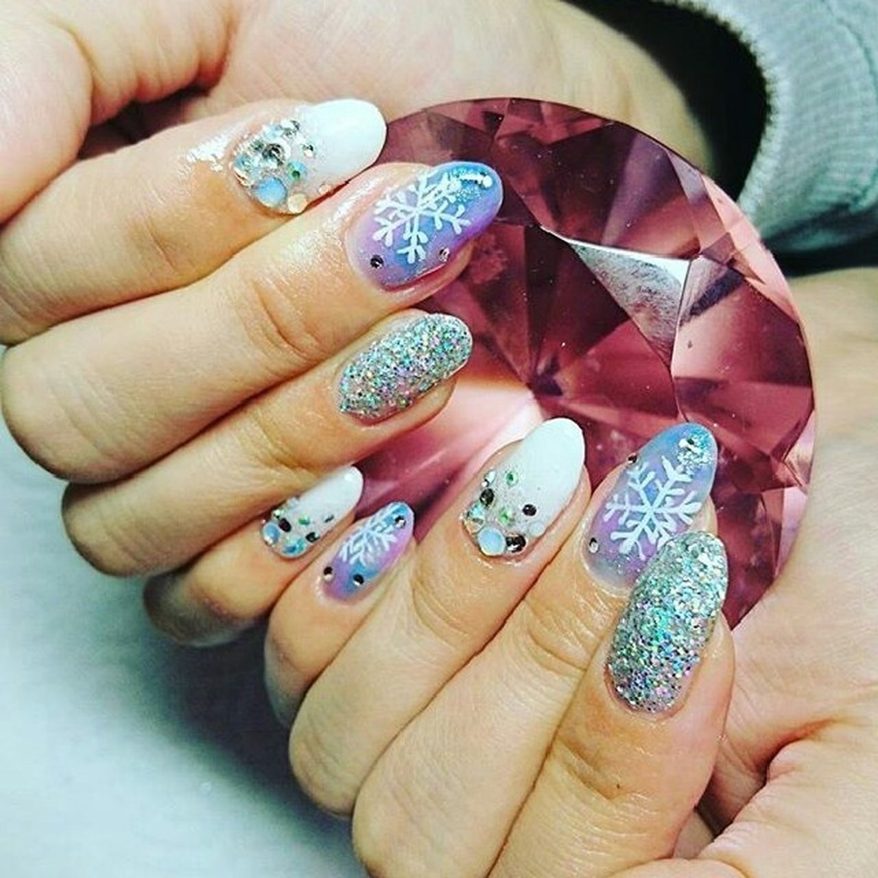 冬 オールシーズン ハンド フレンチ グラデーション Cheri Nail Keikoのネイルデザイン No ネイルブック