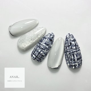 人気順｜ツイード/シルバーのネイルデザイン｜ネイルブック