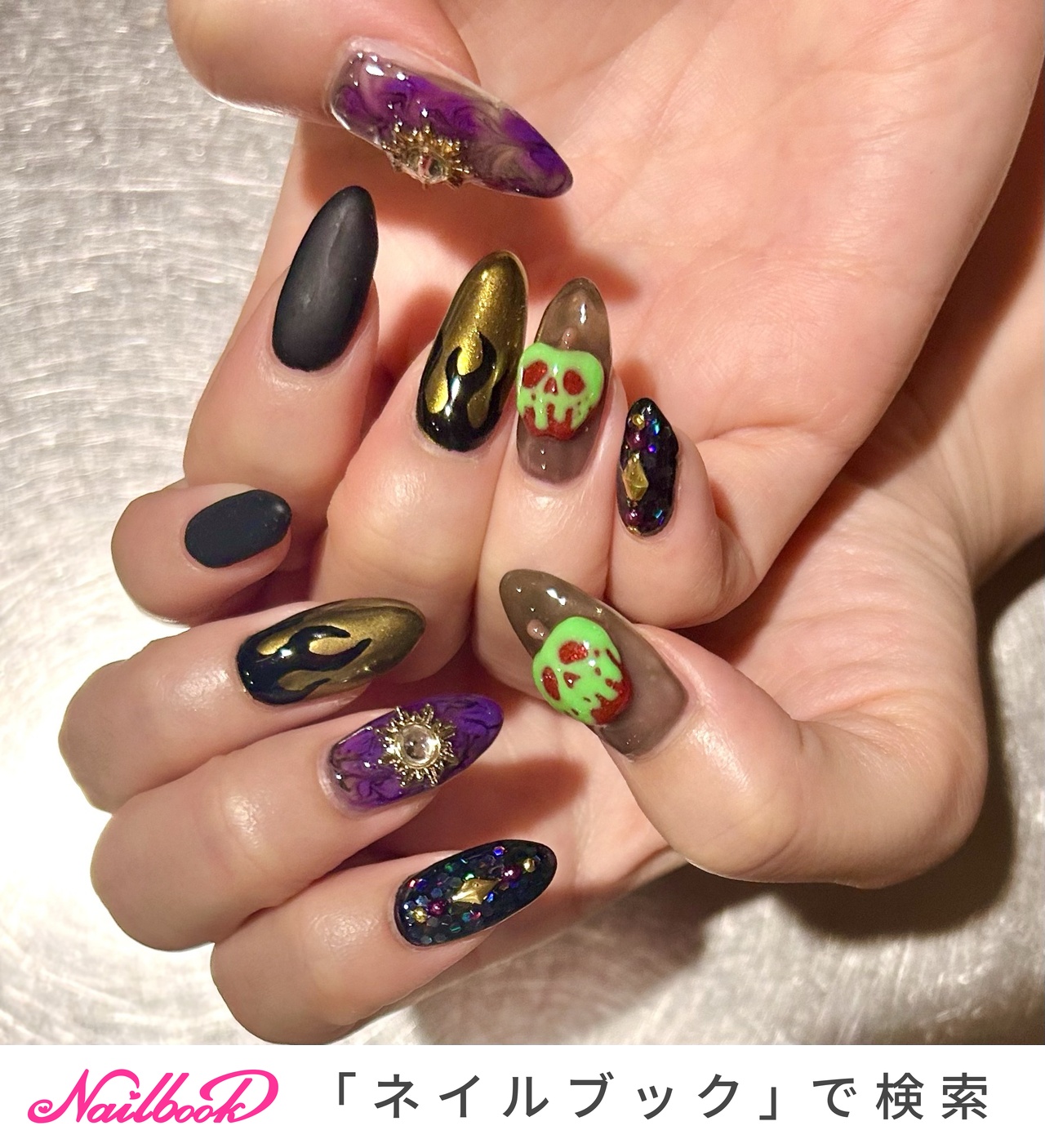 毒リンゴのネイルデザイン｜ネイルブック