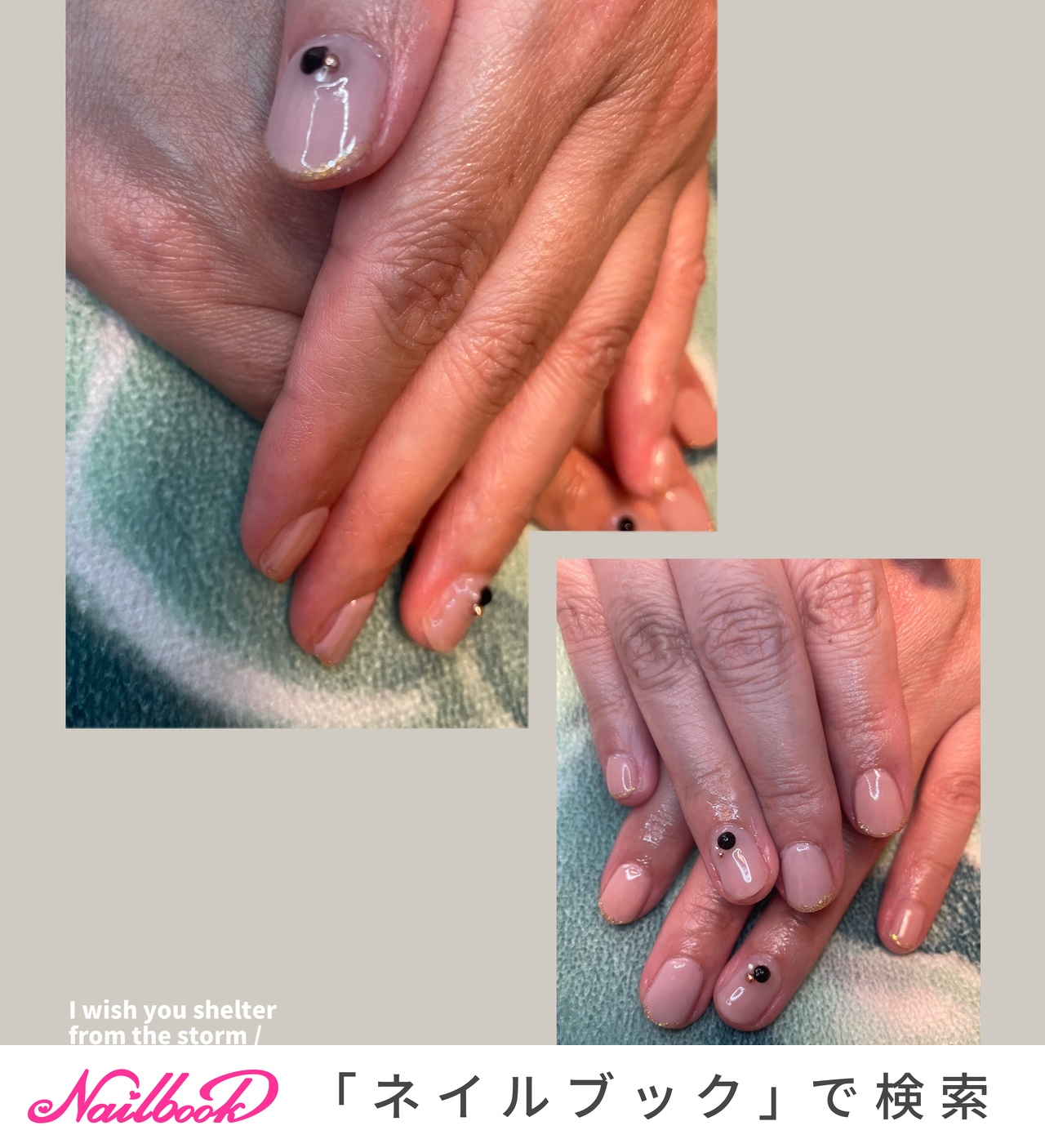 ブラックパーツのネイルデザイン｜ネイルブック