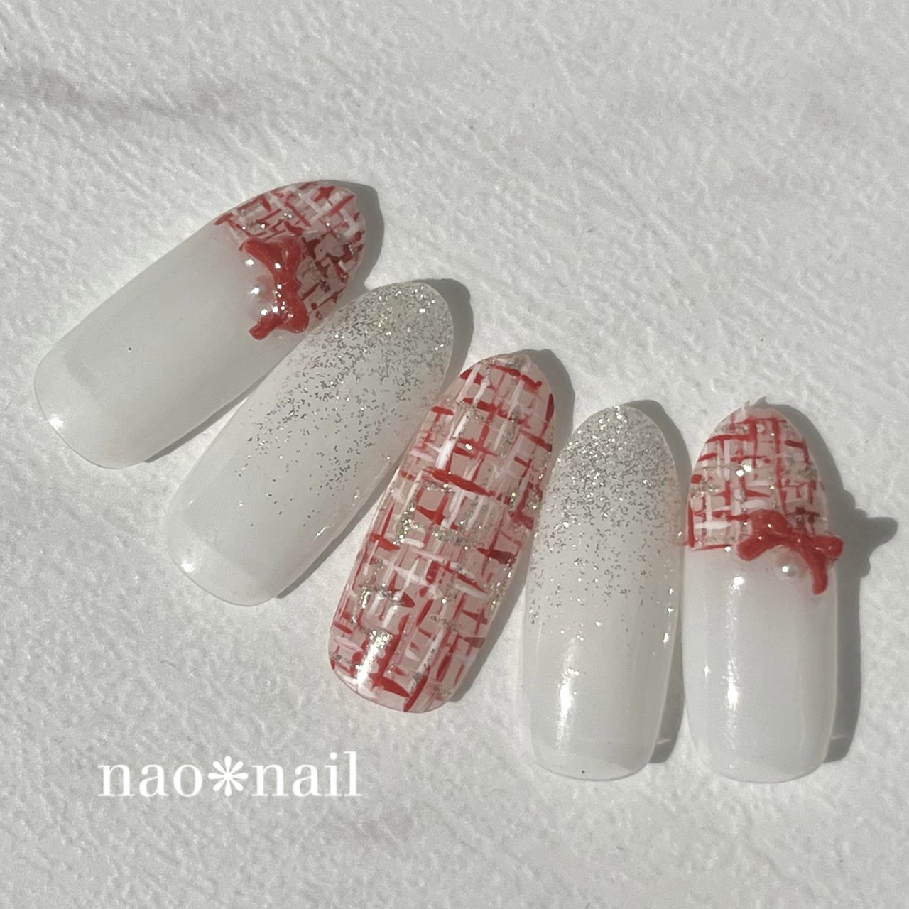 秋/冬/クリスマス/ハンド/グラデーション - 咲nail【nao】のネイル