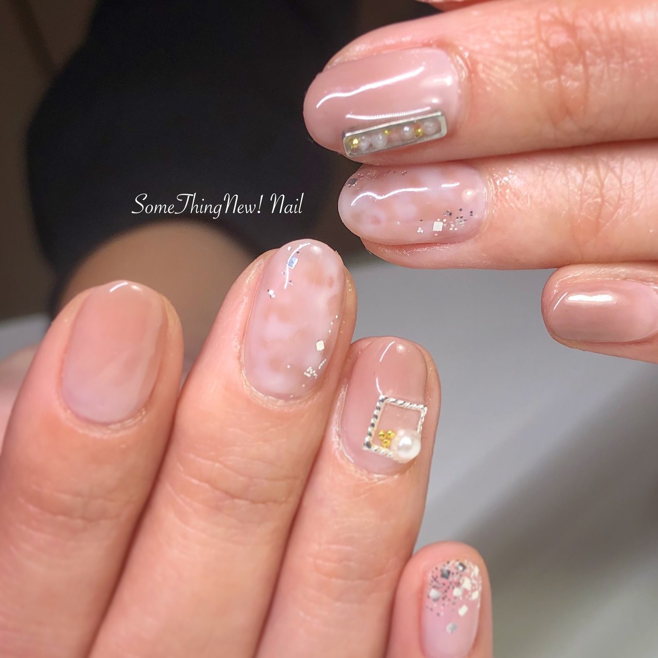 オールシーズン ハンド グラデーション マーブル ジェル Somethingnew Nailのネイルデザイン No ネイルブック