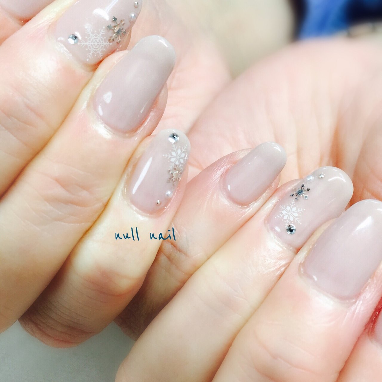 冬 お正月 クリスマス オフィス シンプル Null Nailのネイルデザイン No ネイルブック