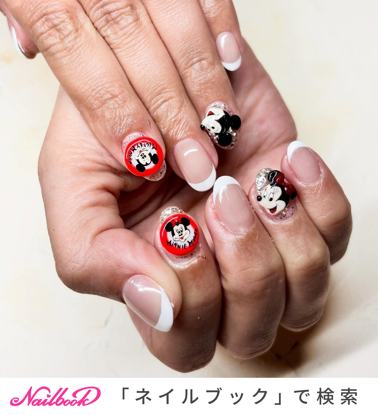 レトロミッキーマウス☆ネイルパーツ レトロミッキーマウス☆ネイルパーツ