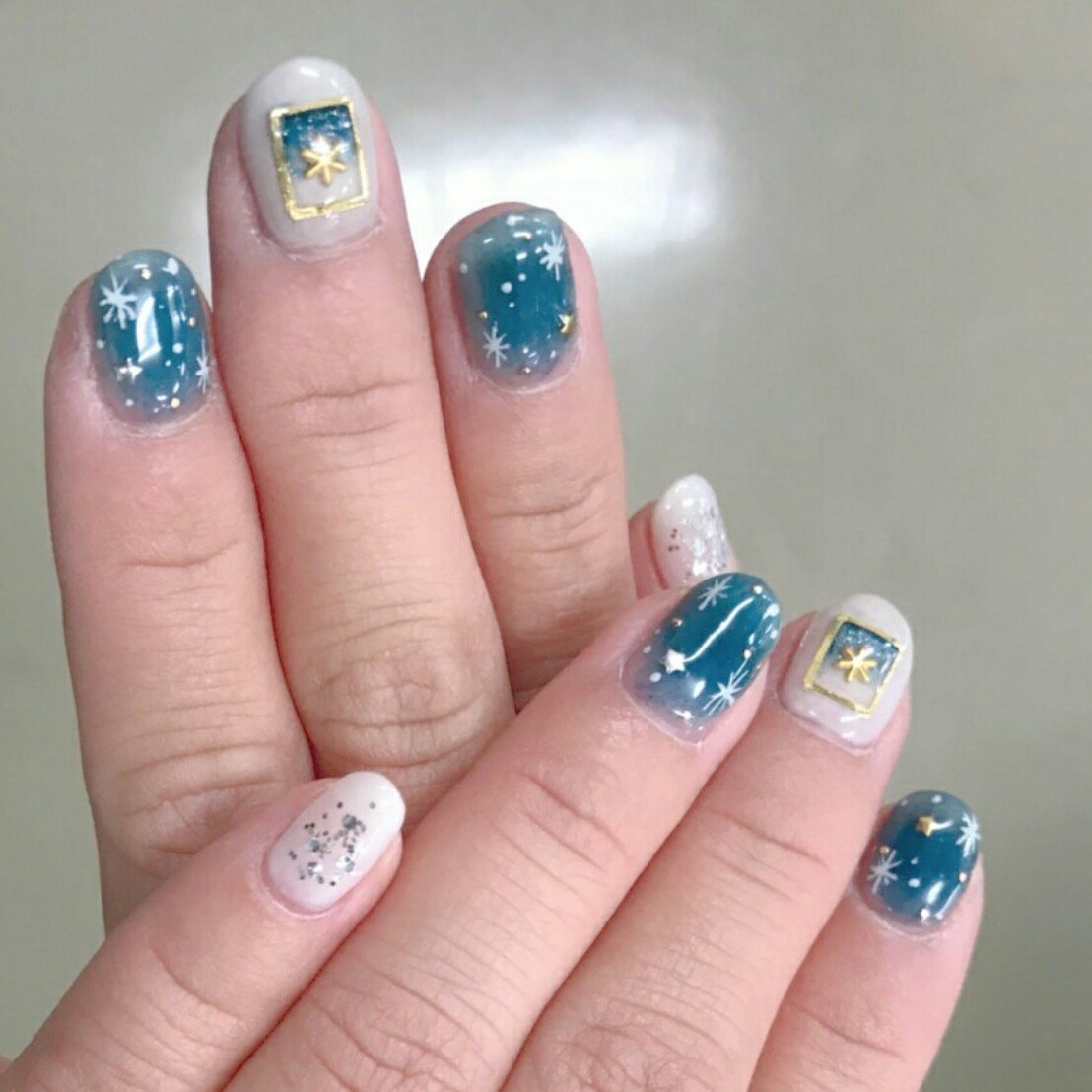 冬 オールシーズン デート 女子会 グラデーション Nailsalonchanceのネイルデザイン No ネイルブック