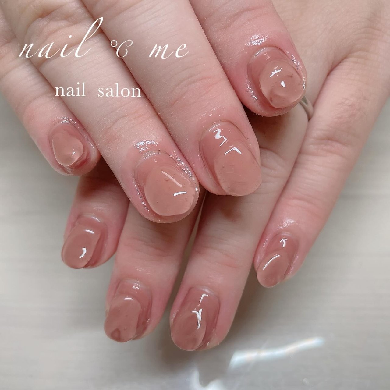 秋/大人/ちゅるん/ぷっくり/ブラウン - Nail ℃ me【ネイルドミー 】の 