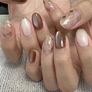 秋/ハンド/シンプル/ニュアンス/マーメイド - cloudnineのネイル