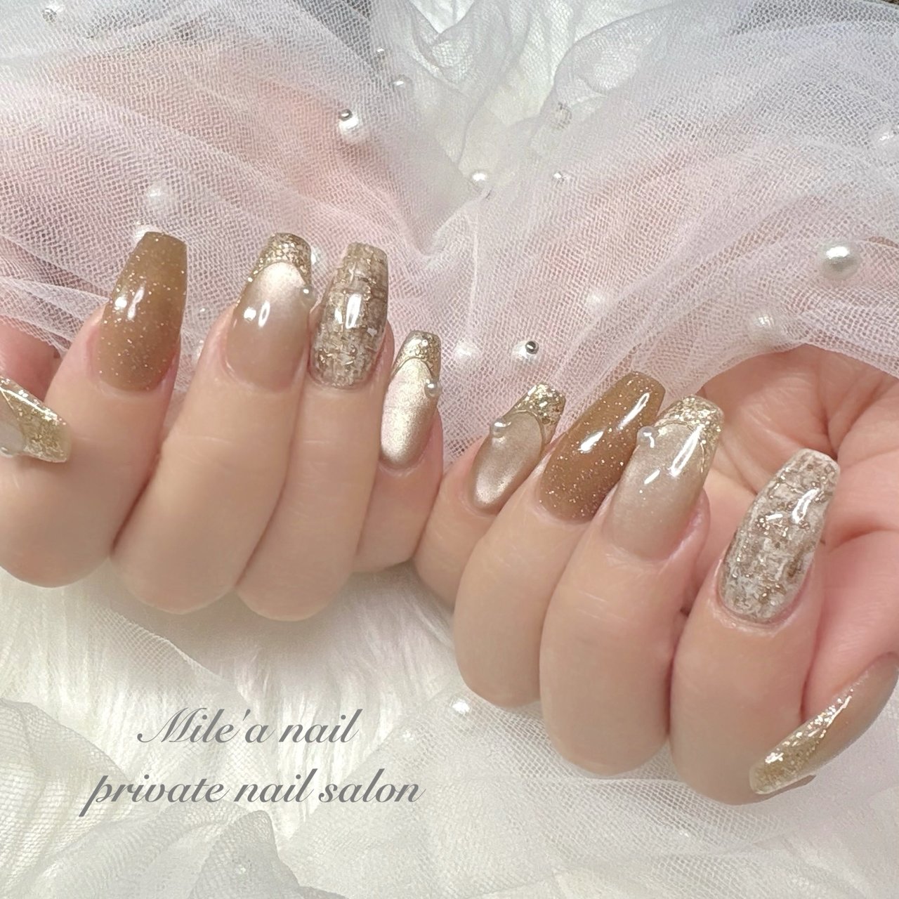 Nail Salon Mile'a-ミレア-のネイルデザイン[No.9683515]｜ネイルブック