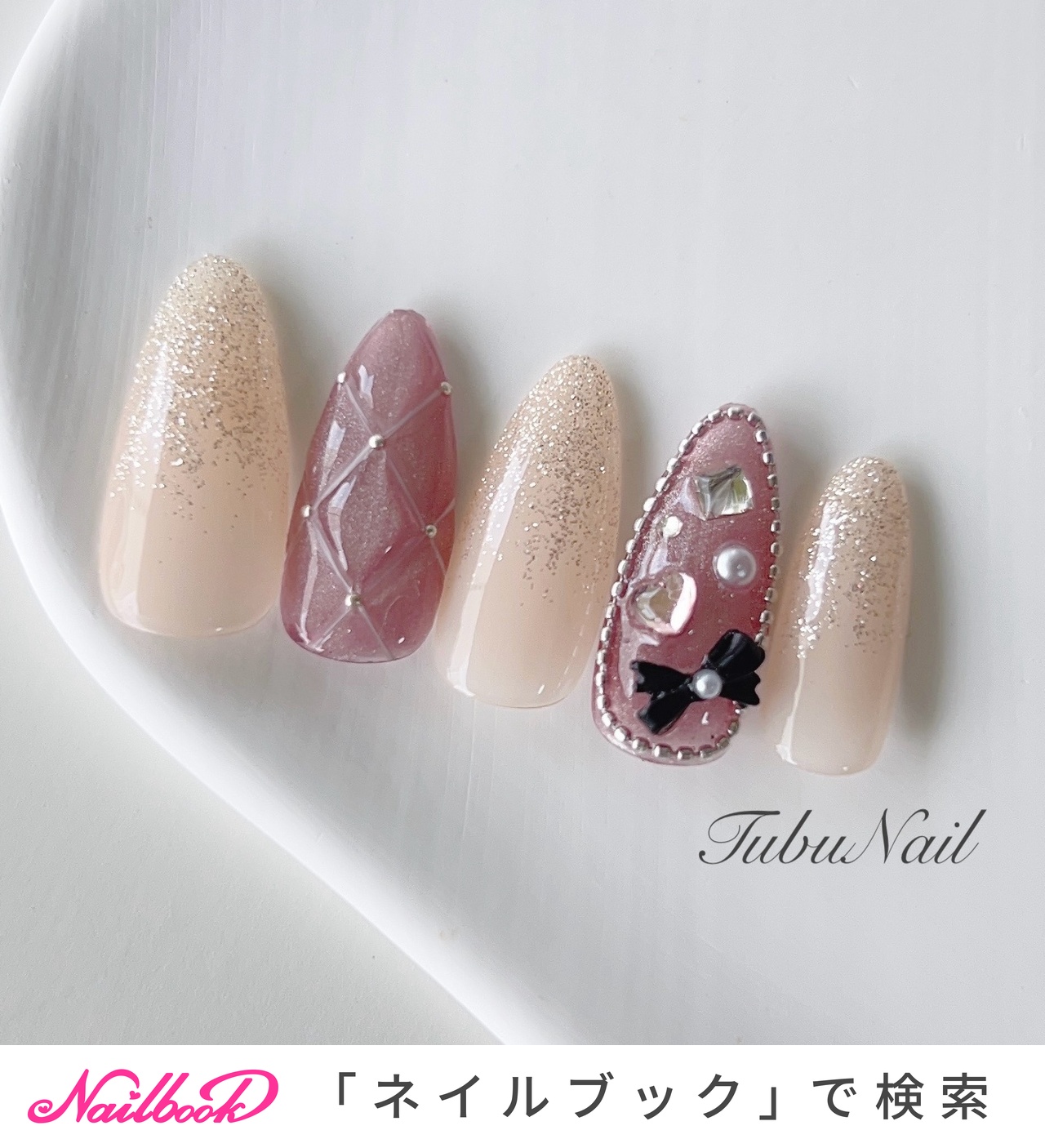 おすすめ順｜キルティング/#ワンホンネイルのネイルデザイン(3ページ目
