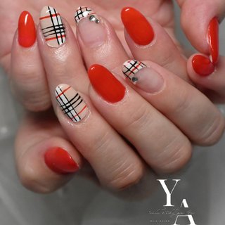 リングネイル チェック ネイルチップ お名前ネイル キルティング 1280_lc