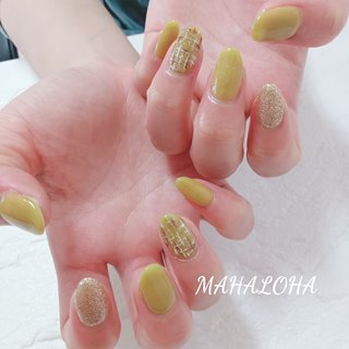 オールシーズン/ハンド/ラメ/ワンカラー/ツイード - emi☆のネイル