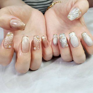 冬/ブラック/モノトーン - tomomi kawasaki 八王子【momonail】の