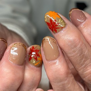 もみじネイルのネイルデザイン｜ネイルブック