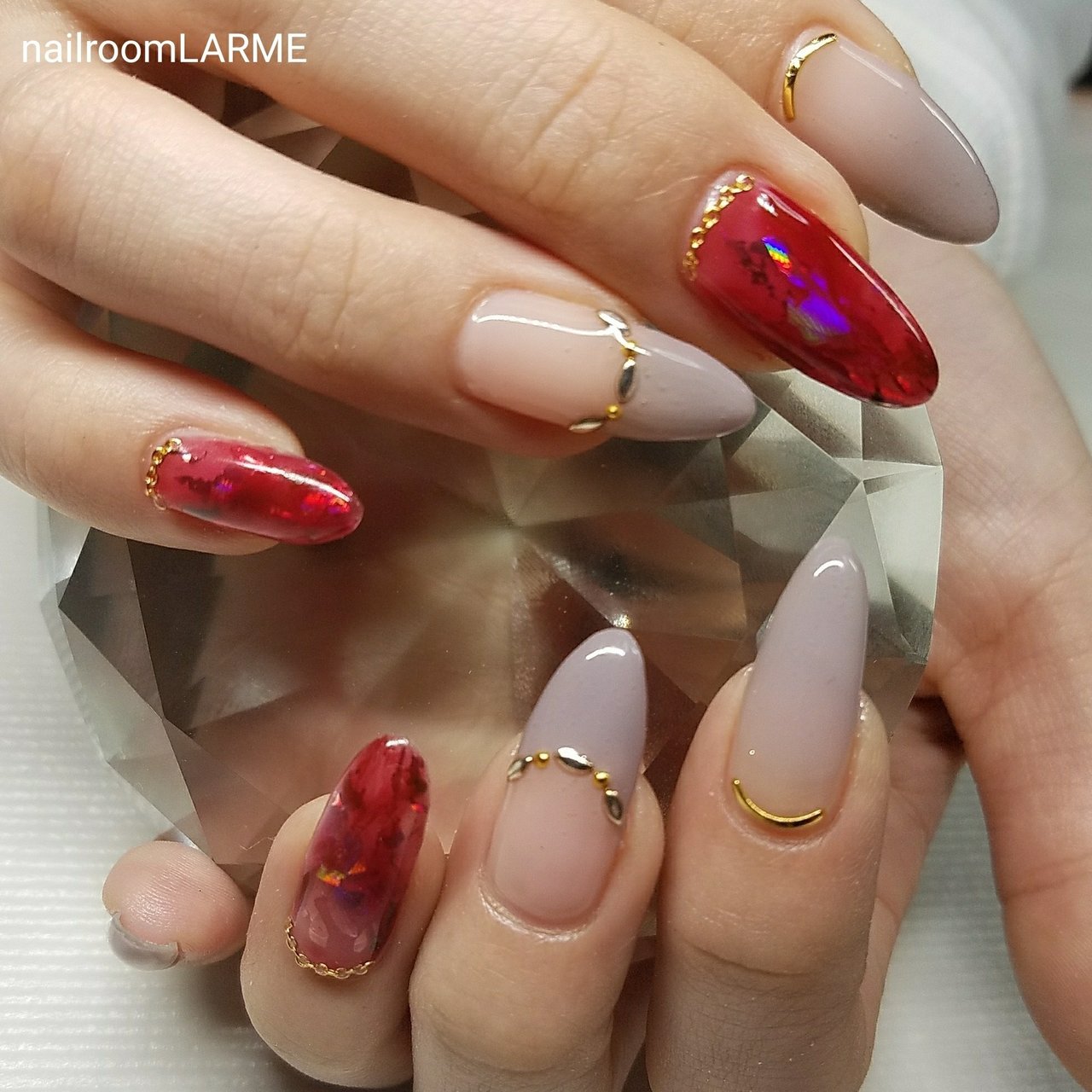 冬 パーティー 女子会 フレンチ グラデーション Nailroomlarmeのネイルデザイン No ネイルブック