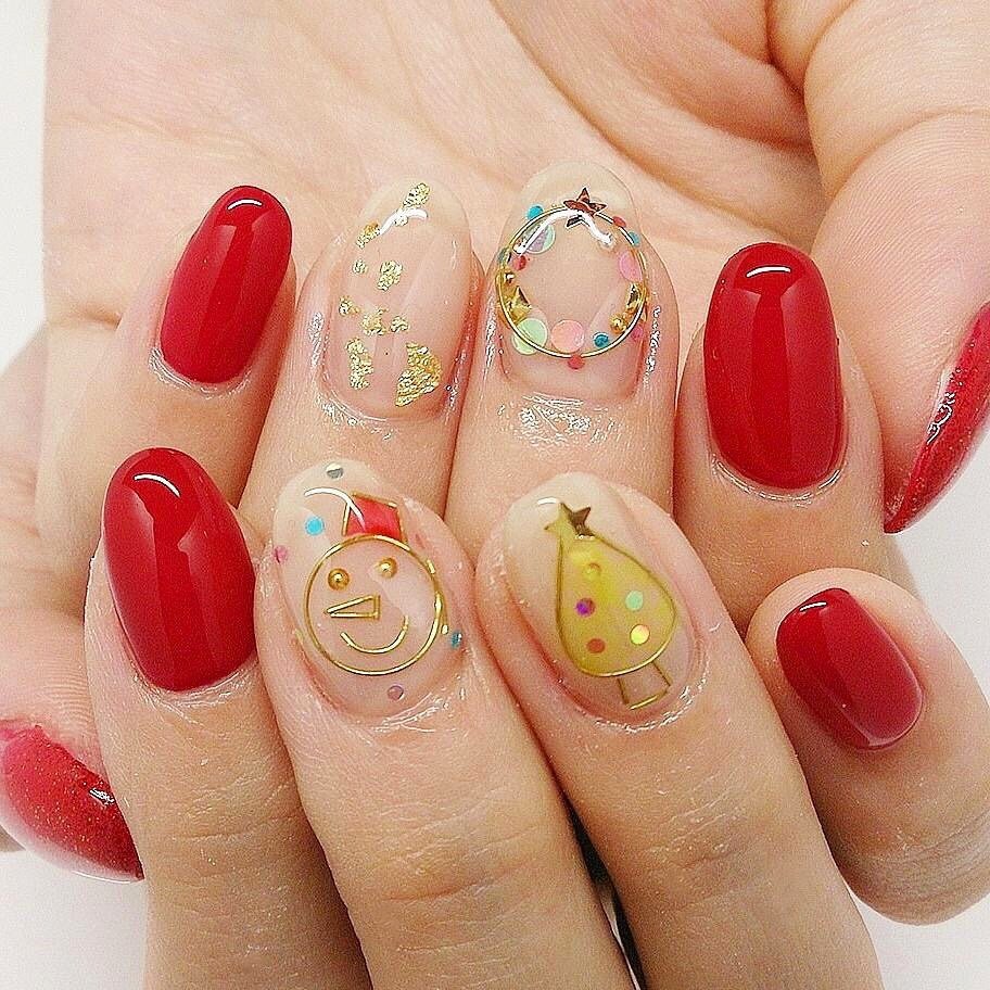 冬 クリスマス パーティー ハンド ワイヤー よっくん のネイルデザイン No ネイルブック