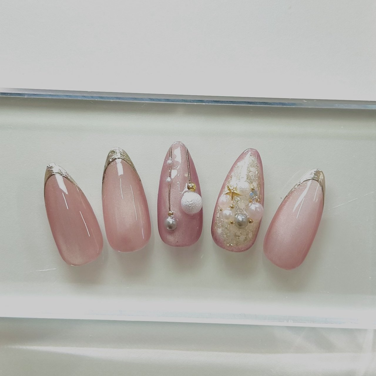 クリスマス/ハンド/フレンチ/マグネット/ミラー - La-＊NAIL_youkoの