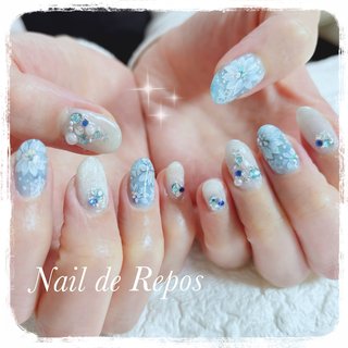 オールシーズン/オフィス/ハンド/ピンク/スモーキー - Nail de Repos