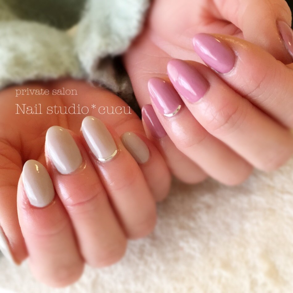 冬 ハンド シンプル ショート ピンク Nail Studio Cucuのネイルデザイン No ネイルブック