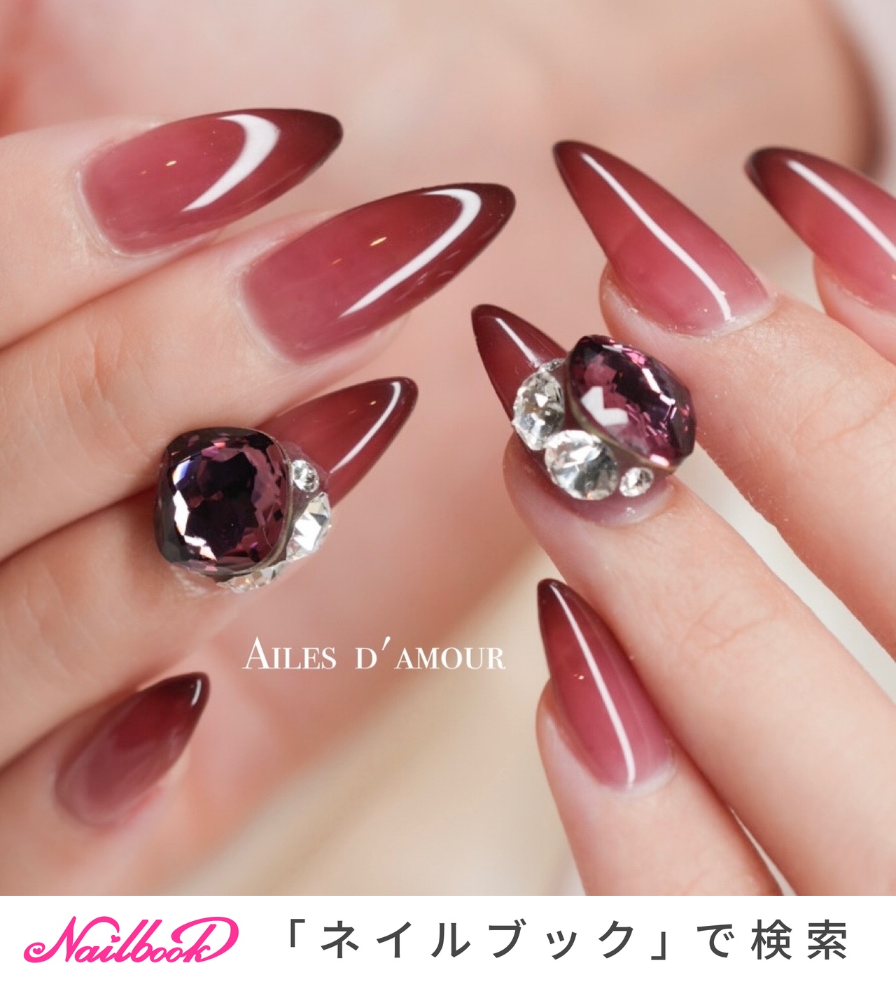 人気順｜#パーツネイルのネイルデザイン｜ネイルブック