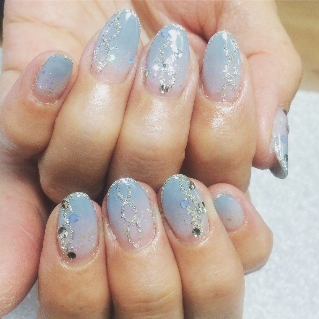 冬 オールシーズン お正月 ハンド グラデーション Aznailのネイルデザイン No ネイルブック