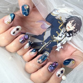 専用あんスタh1ネイルチップ あんスタ fine イメージネイルチップ あんスタネイル - taupe-nail