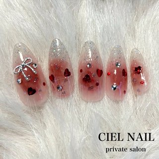 チーク/ちゅるん/ワンホン/韓国/ピンク - nail yukaのネイルデザイン