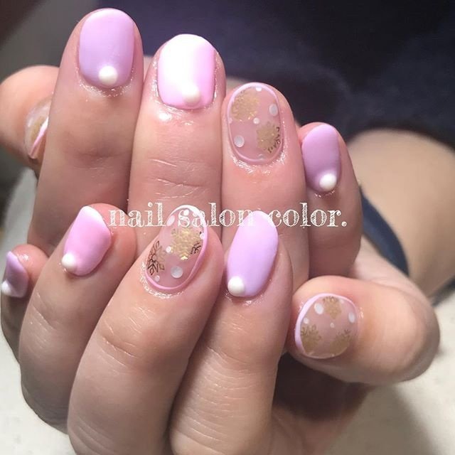 冬 オールシーズン ハンド ワンカラー パール Nail Salon Color のネイルデザイン No ネイルブック