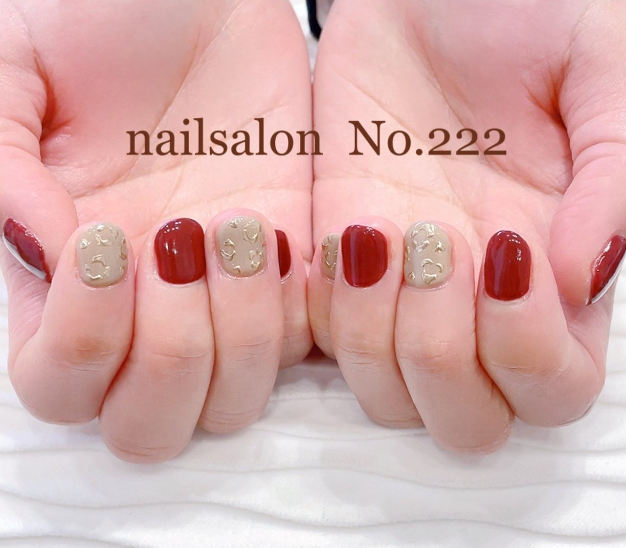 ネイル参考画像 秋/冬/ハンド/ミラー/ショート - nailsalon No.222のネイルデザイン[No
