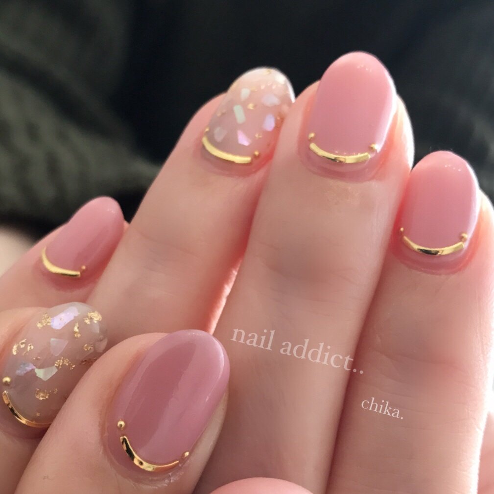 オールシーズン オフィス 女子会 ハンド シンプル Nail Addict ネイルアディクト 大人の為のネイルサロン下関のネイル デザイン No ネイルブック