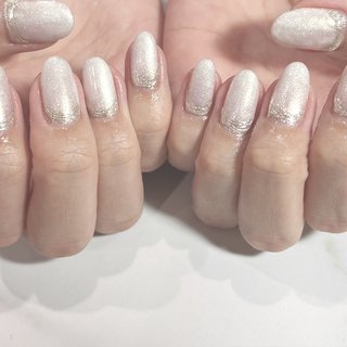 ハンド/チェック/パール/ボルドー/ゴールド - ON05のネイルデザイン[No