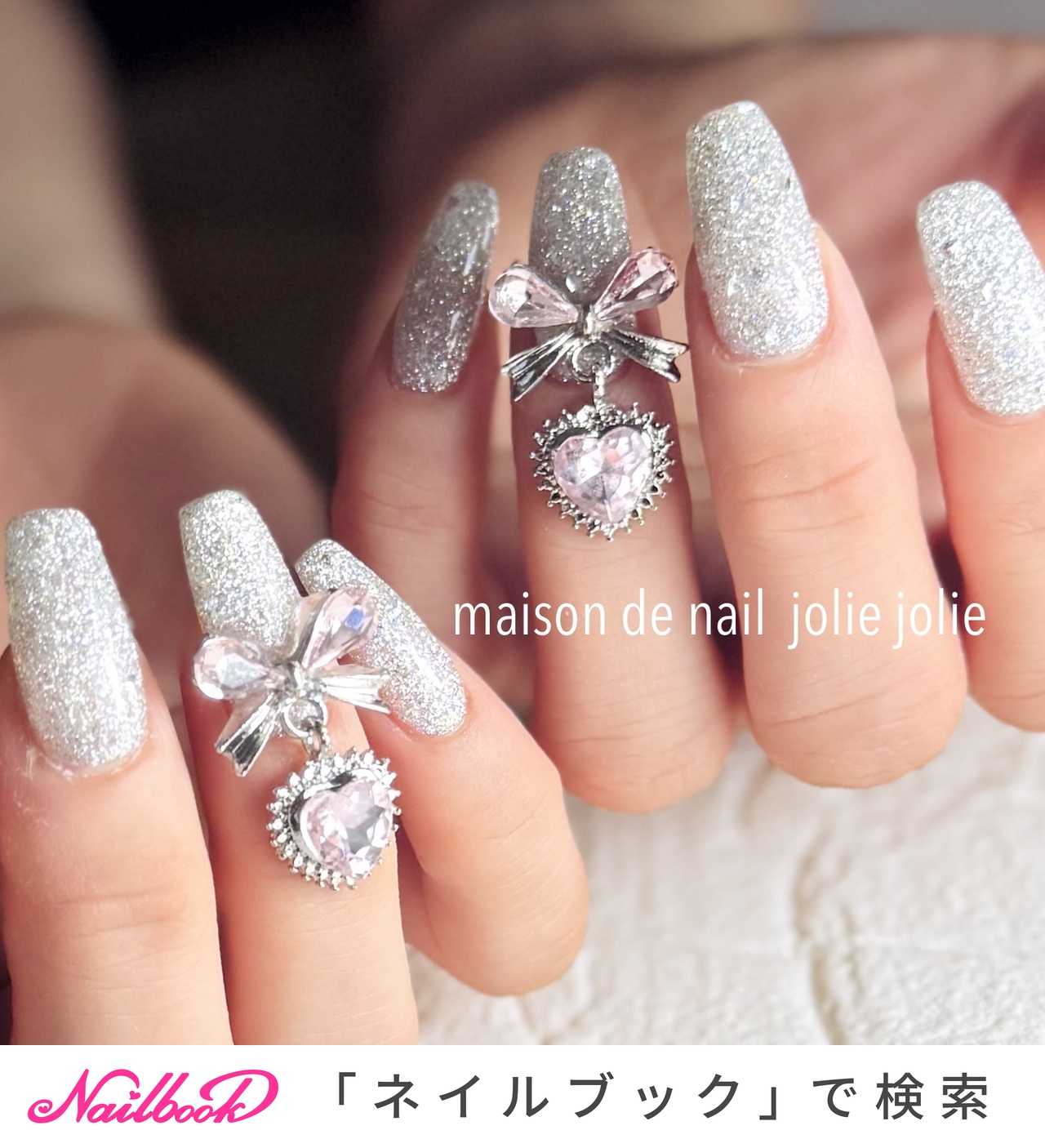 揺れるパーツのネイルデザイン｜ネイルブック