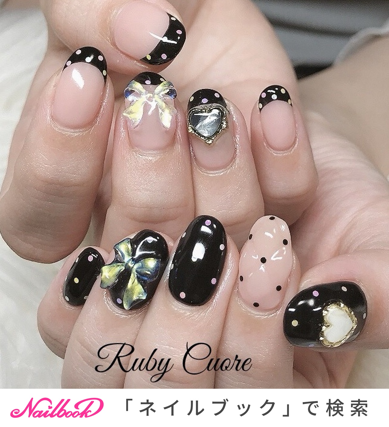 ♡ドットネイルとキルティングネイル♡ ネイルチップ　ハンドメイド ドット/キルティングのネイルデザイン｜ネイルブック