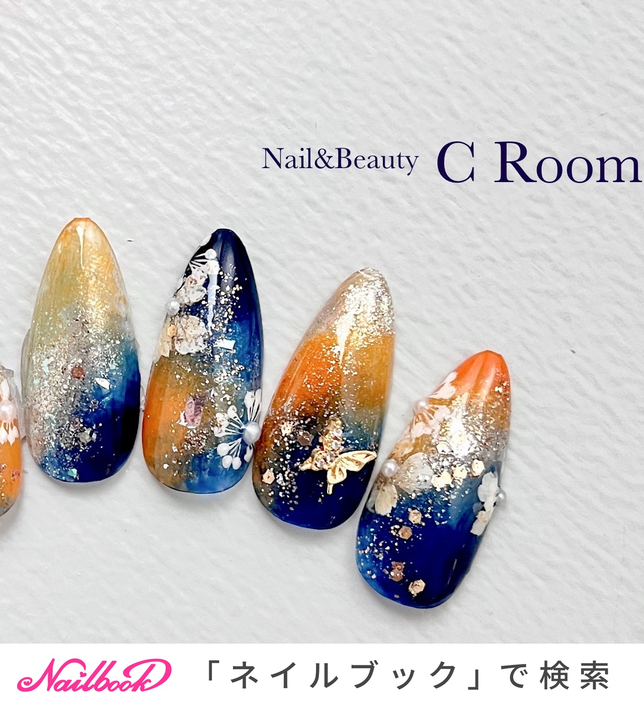 人気順｜和柄ネイル(和柄)/蝶々ネイルのネイルデザイン｜ネイルブック