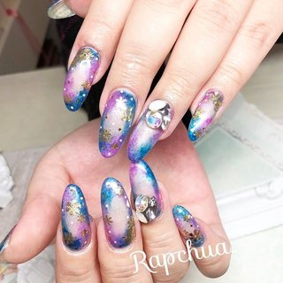 人気順 ギャラクシー 宇宙 Chanelのネイルデザイン ネイルブック