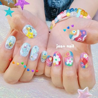 カラフルポップのネイルデザイン｜ネイルブック