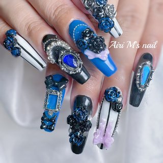 リボン/レース/個性派/韓国/ホワイト - あいりのネイルデザイン[No