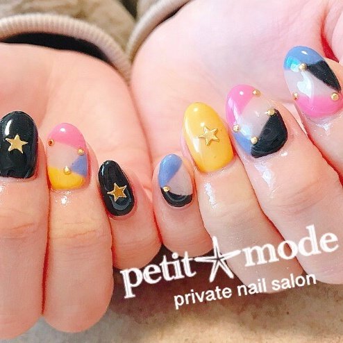 冬 オールシーズン 女子会 ハンド くりぬき Nail Petitmodeのネイル