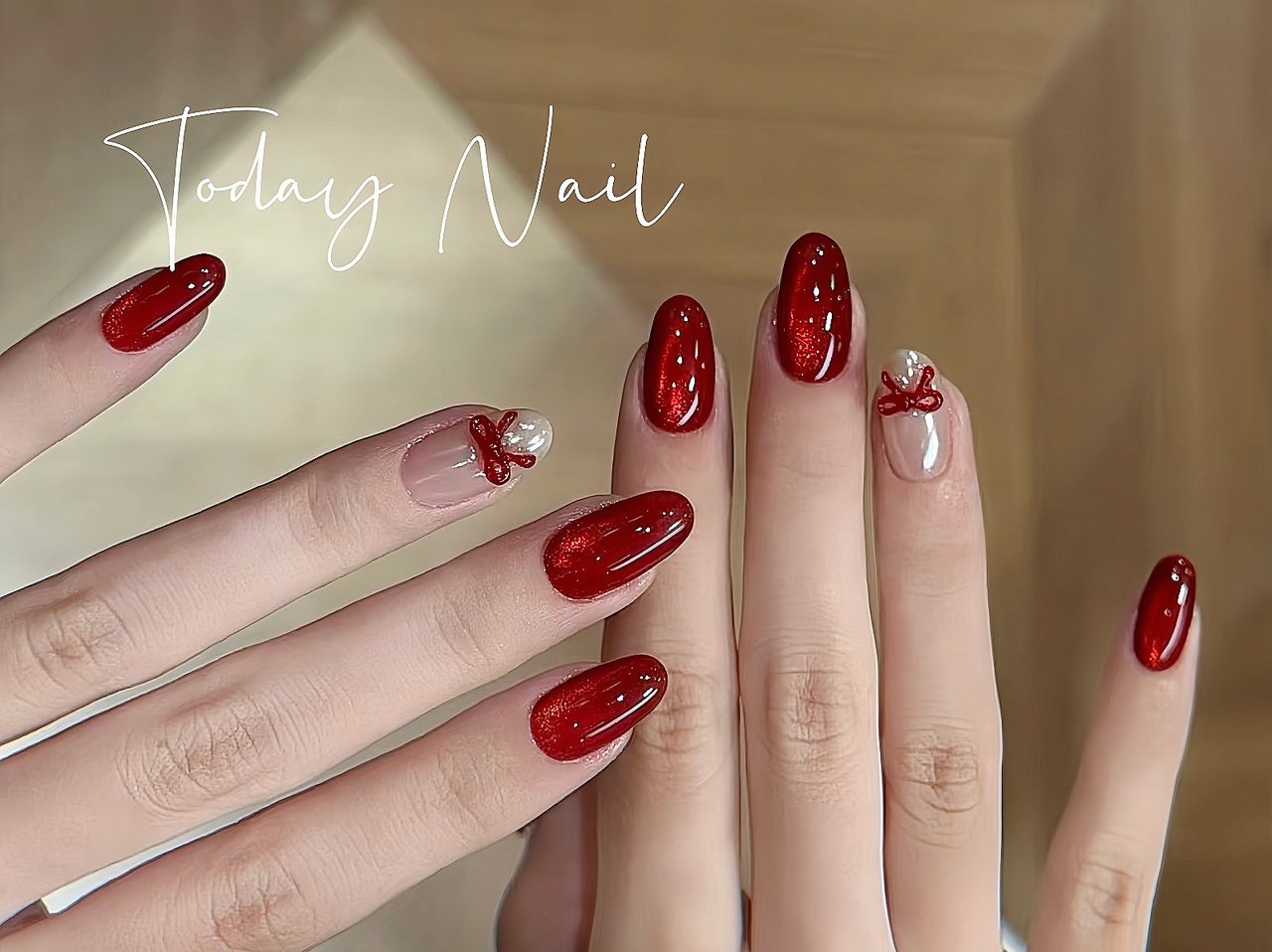 クリスマス/パーティー/ハンド/マグネット/ミラー - Today Nailの 
