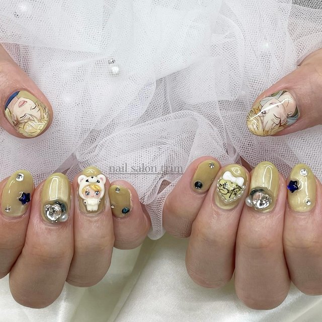 札幌】キャラクターイラスト×3Dパーツの特別デザイン｜nail salon trim