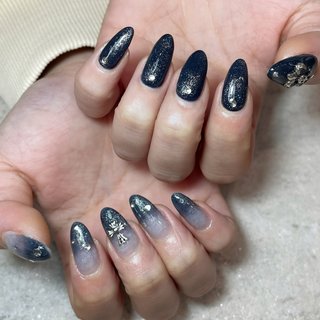 2026年】新着順｜ネイビー/クロムハーツのネイルデザイン｜ネイルブック