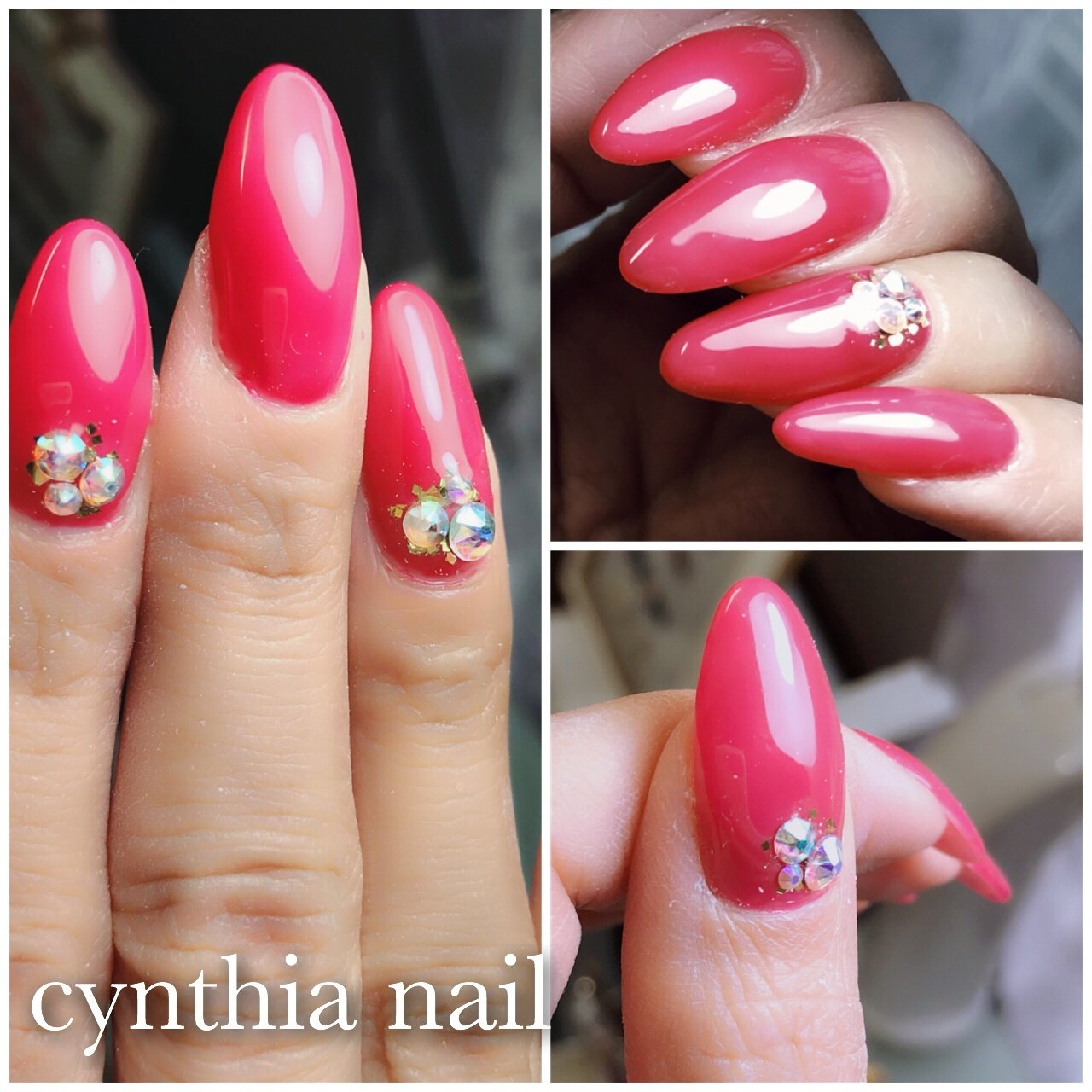 オールシーズン ハンド ワンカラー ロング ピンク Cynthianailのネイルデザイン No ネイルブック