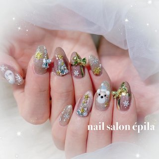 冬/フレンチ/ビジュー/キラキラ/ワンホン - 大阪南森町キラキラ派手