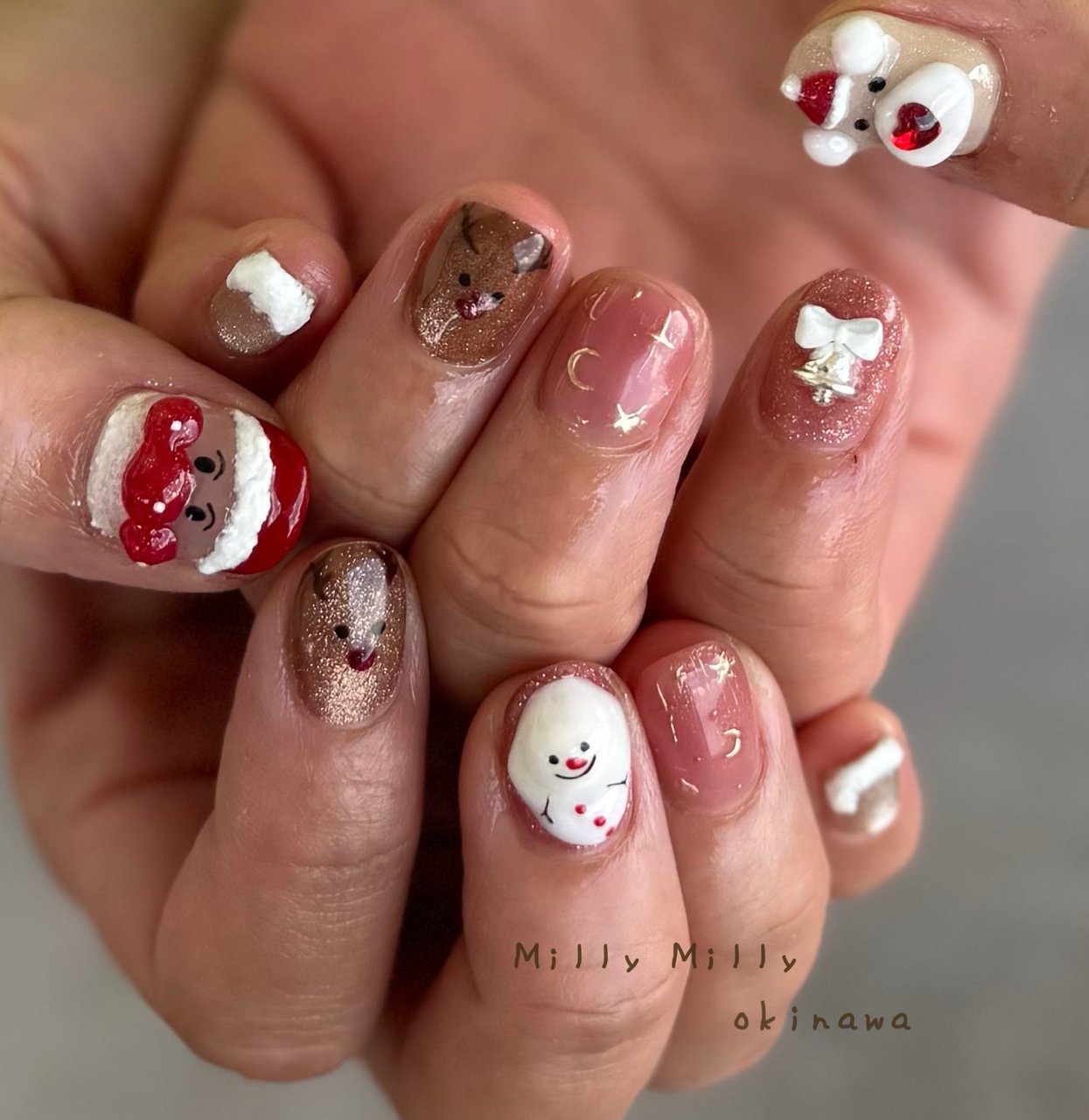 オーダーネイルチップNo.15 冬 手書き雪の結晶 クリスマス オーダーネイルチップNo.15 冬 手書き雪の結晶 クリスマス 冬 ネイル