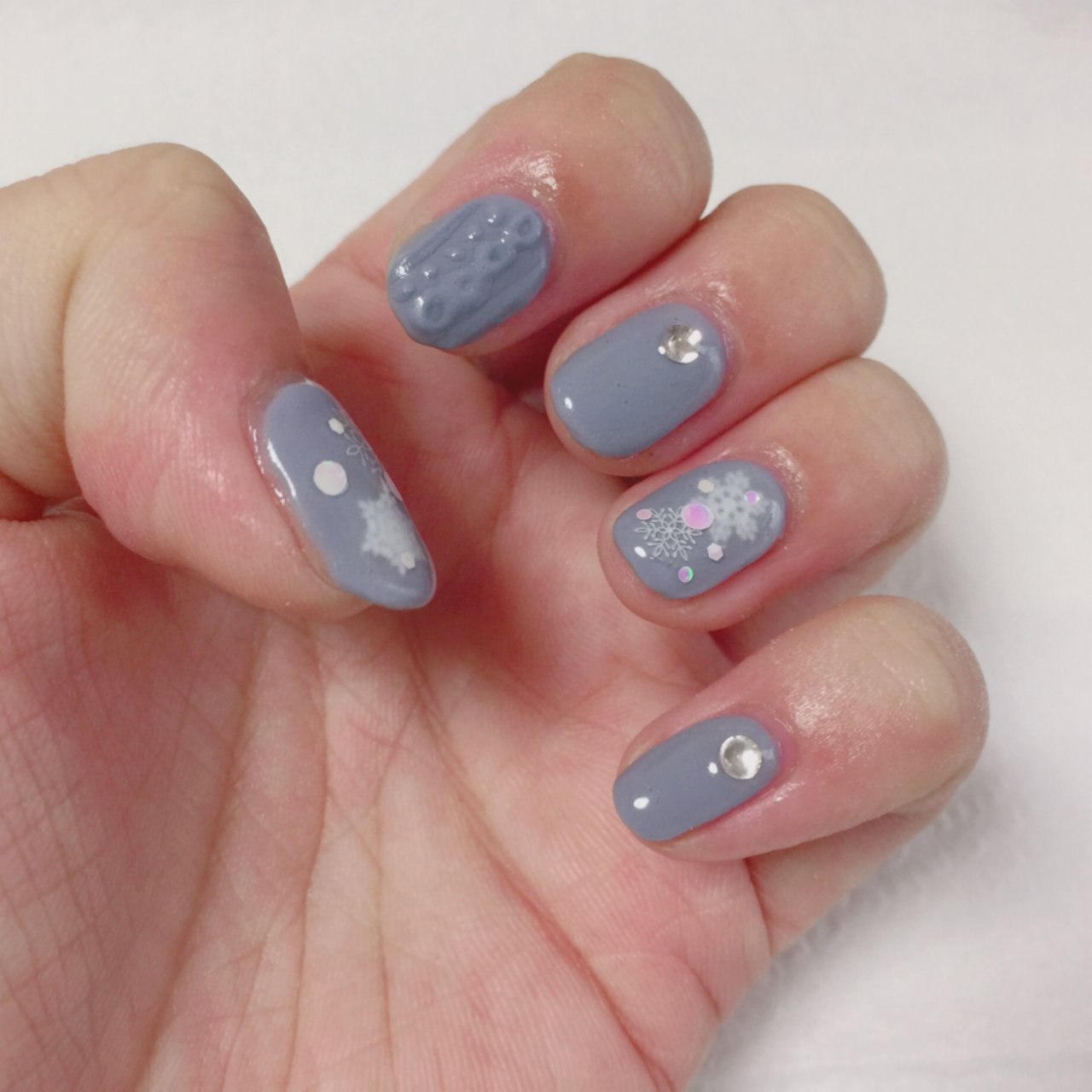 グレー ジェル セルフネイル Coronnailのネイルデザイン No ネイルブック