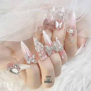 冬/ハンド/ツイード/ロング/ポイント - Gote Kawa Nail Salonのネイル