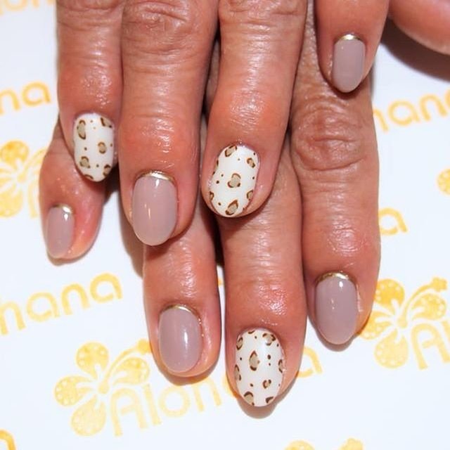 秋 冬 ハンド アニマル柄 マット Alohanaのネイルデザイン No ネイルブック