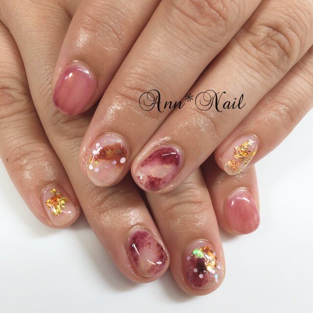 春 冬 成人式 ハンド グラデーション Ann Nailのネイルデザイン No ネイルブック