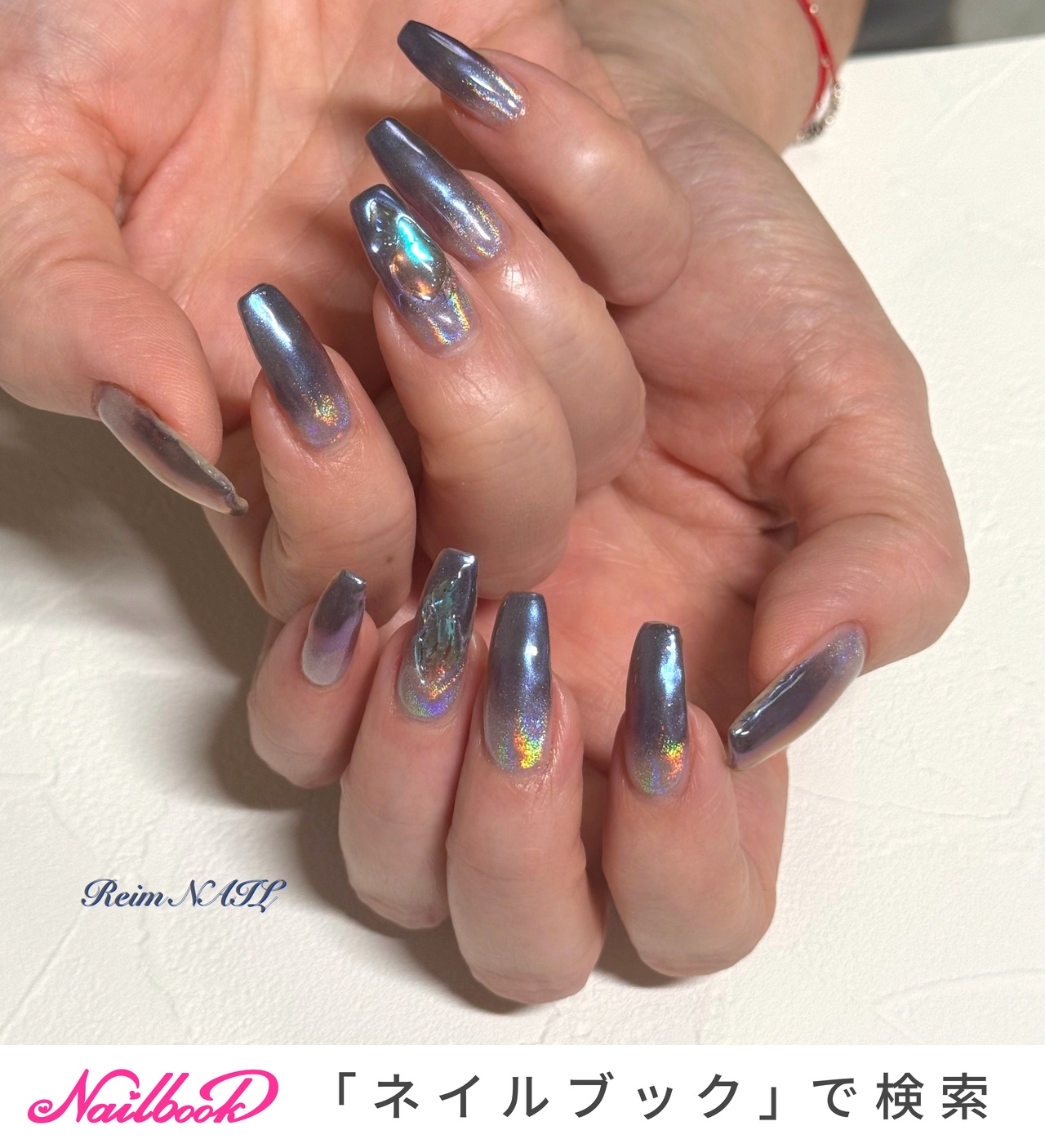 2026年】新着順｜ジェルネイル/#ミラーユニコーンのネイルデザイン